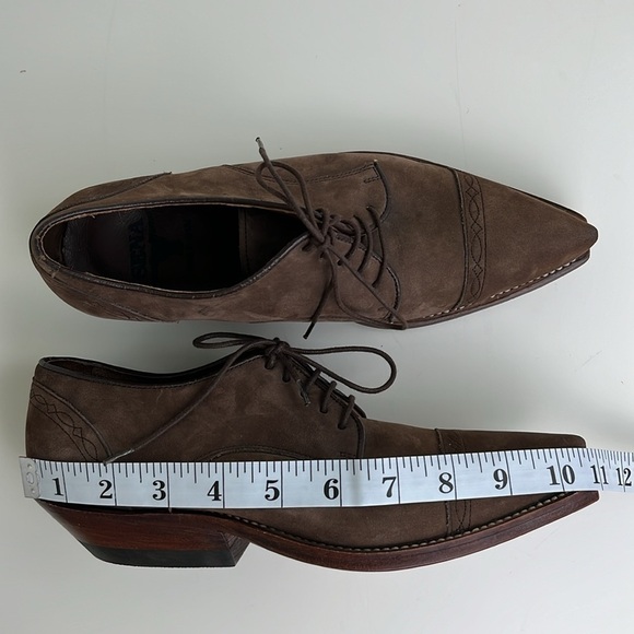 Sena Cowgirl Shoes Leather Pointy Made in Spain Brown EU 38 - Picture 15 of 17